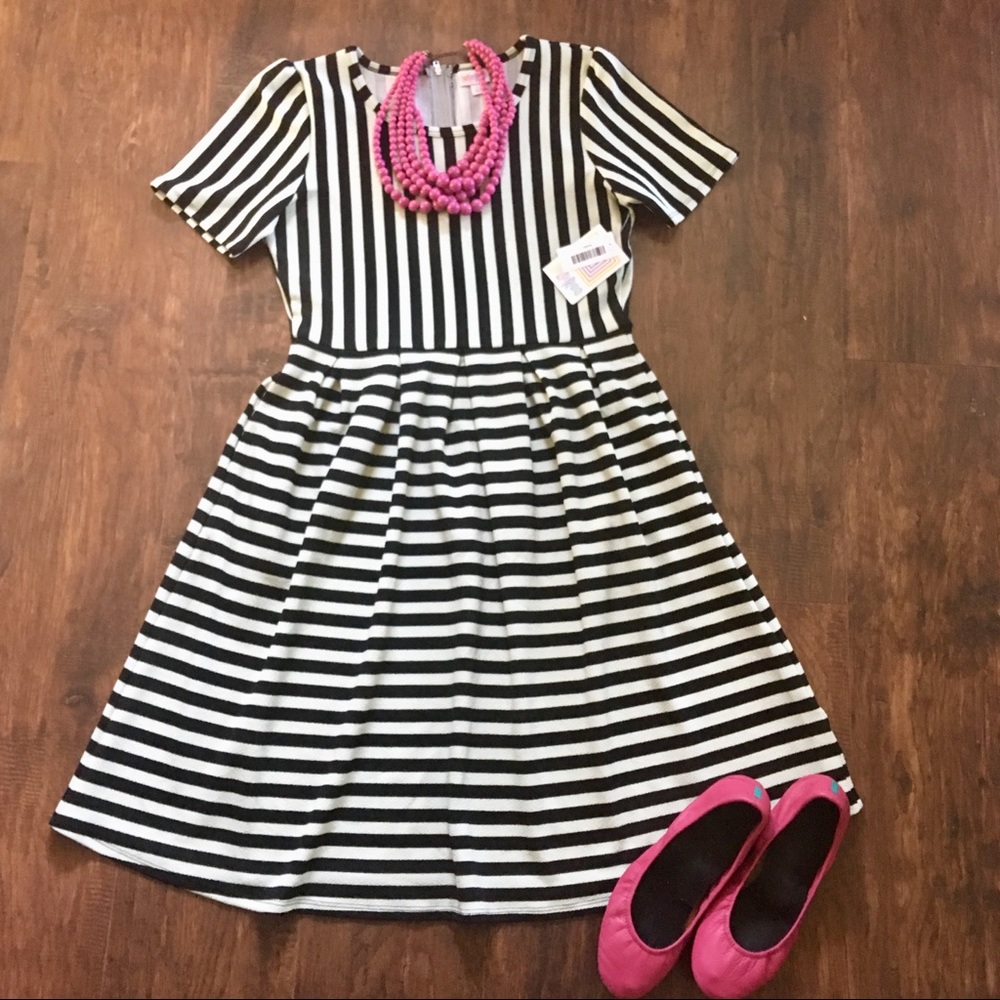 NWT Striped Amelia Dress, Large
